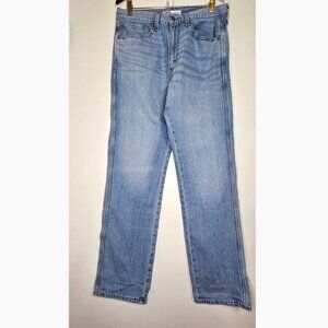 Signature Gold Classic Cowboy 100% Cotton Straight Leg Jeans 34/34 Light Wash